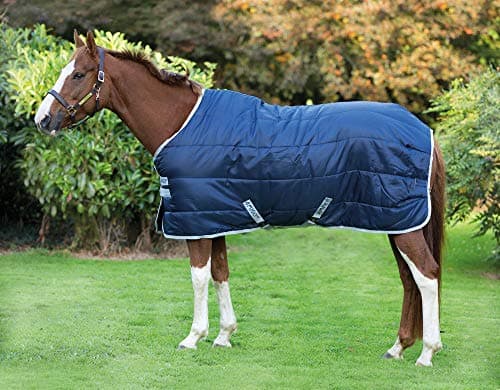 Image of Horseware Amigo Insulator Pony Stable Blanket –Navy/Silver, Medium Size, 200 g, LEPSDNSNCS2367, Bleu / Argent, 6'0"