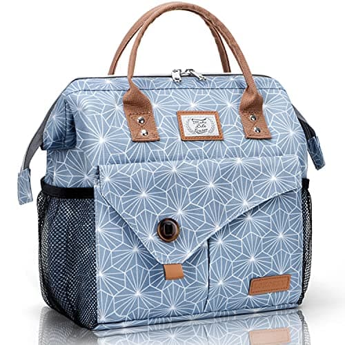 Image of Lekesky 10L Insulated Lunch Bag for Women for Work Lunch Tote, Blue
