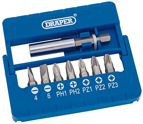 Image of Draper Screwdriver and Magnetic Bit Set (8 Piece) (Part no: MBH8)