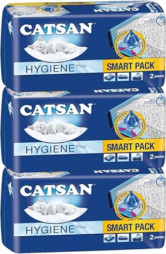Image of Catsan Smart Pack Cat Litter 6 Inlays Tray Liners Dust-Free