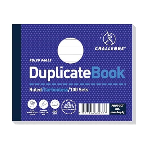 Image of Challenge Duplicate Book, Carbonless, 100 Pages, 1 pack (105 x 130 mm)
