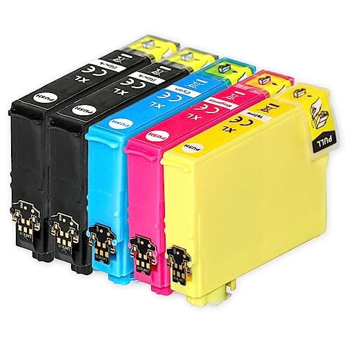 Image of 1 Go Inks Set of 4 + extra Black Ink Cartridges to replace Epson T1816+1811 (18XL Series) Compatible/non-OEM for Epson Expression Home Printers (5 Inks), Black, Cyan, Magenta, Yellow, High Capacity