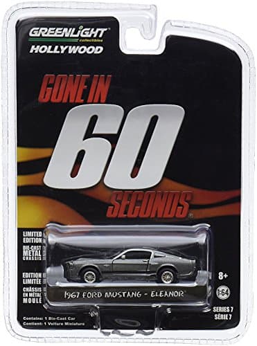 Image of greenlight entertainment hollywood gone in sixty seconds 2000 eleanor 1967 ford mustang shelby GT500 car 1.64 scale diecast model (44742-2022-01)