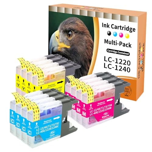 Image of Starlet24 12x LC1220 LC1240 Printer Cartridges Compatible with Brother LC-1220 LC1240 LC1220 Ink Cartridge for MFC-J280W MFC-J425W MFC-J430W MFC-J435W MFC-J6510DW MFC-J6710DW