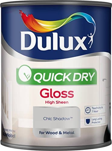 Image of 5211188 Dulux Quick Dry Gloss 750ml Chic Shadow (330484)