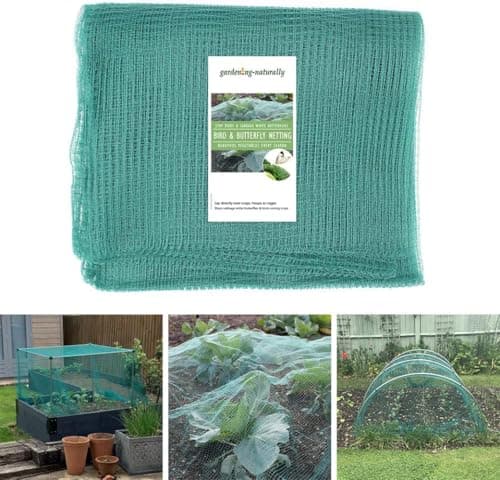 Image of Soft Green Anti Butterfly Netting for Garden Fruit Crop Protection (6m x 5m)- Anti Bird Protection Mesh Net for Fruit