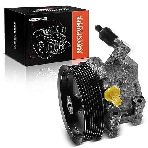 Image of Frankberg Power Steering Pump with Pulleys Compatible with Transit FD_ FB_ FS_ FZ_ FC_ FA_ FM_ FN_ 2.4L Diesel 2000-2006 Replace# 1C1C3A696AA