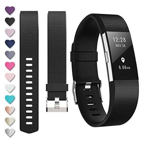 Image of DigiHero For fitbit Charge 2 straps,Replacement strape for Fitbit charge 2 strap (1 Pack), Adjustable Sport Wristbands for Women/Men,Small/Large