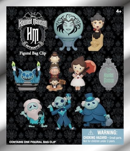 Image of Haunted Mansion Series 1 – 5" Collectible Bag Clip – Blind Bag (ONE Random Figure) – Disney Attraction Character Keychain/Backpack Accessory | Official Licensed Merchandise