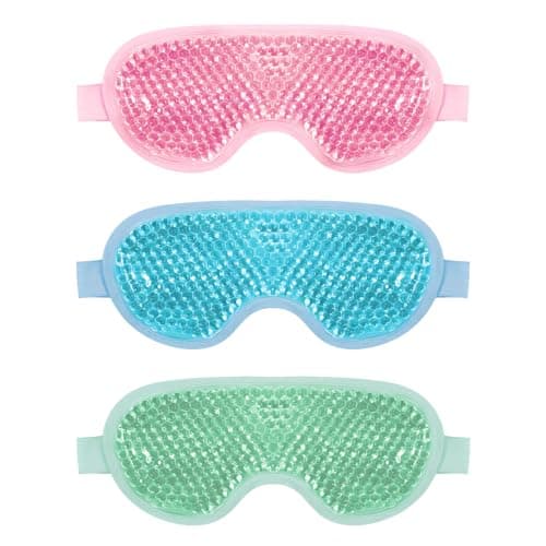 Image of Asheyya 3 Pcs Cooling Eye Mask, Reusable Gel Beads Ice Eye Mask for Dry Eyes & Swollen Eyes