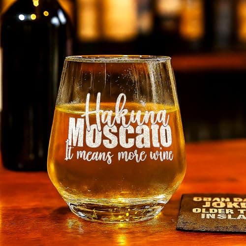 Image of Beam & Etch – Funny Drink Slogans Laser Engraved Glass – Allegra Tumbler 345ml – Humorous Gift for Him or Her – Drink Joke Design – Optional Matching Slate Coaster + Gift Box