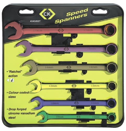 Image of C.K T4345/6ST Speed Combination Spanner Set