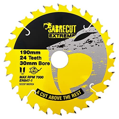 Image of 1 x SCCSF190CR24 SabreCut 190mm 24T x 30mm Bore Circular Saw Blade