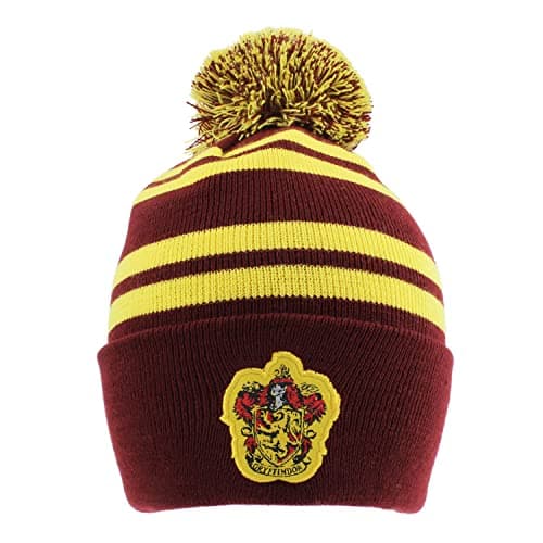 Image of Harry Potter Beanie Pom-House Gryffindor One Size Cap, Multi-Coloured