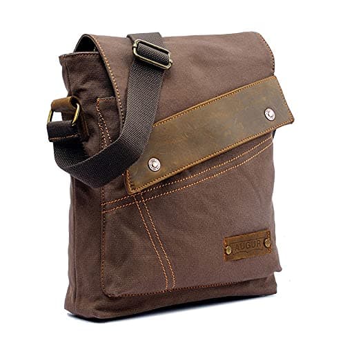 Image of Yimidear® Men's Retro Canvas Bag Messenger Bag Single Shoulder Bag Briefcase (Coffee)