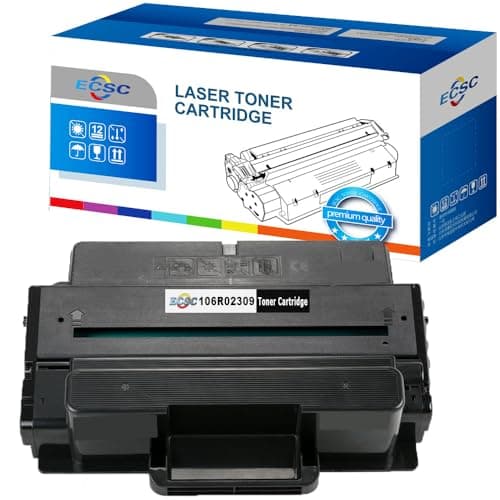 Image of ECSC Toner Cartridge 106R02309 / 3325 For Printer, Compatible With Xerox WorkCentre 3315 3315V (Black, 1-Pack)