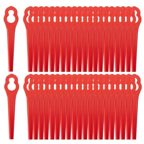 Image of Pack of 100 Nylon Blade Set Compatible with Einhell BG-CT 18 Li, RG-CT 18 Li, GE-CT18 Li, Plastic Blade PA6 Compatible with Einhell Grass Trimmer
