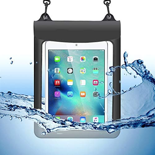 Image of Swimming Pool Waterproof Pouch Dry Bags Case for Samsung Galaxy Tab S9 S8 S7 11 inch Galaxy Tab A9 A8 A7 10.4 inch Tab S6 10.5 iPad Air 10.5 / iPad Pro 11 (Black)