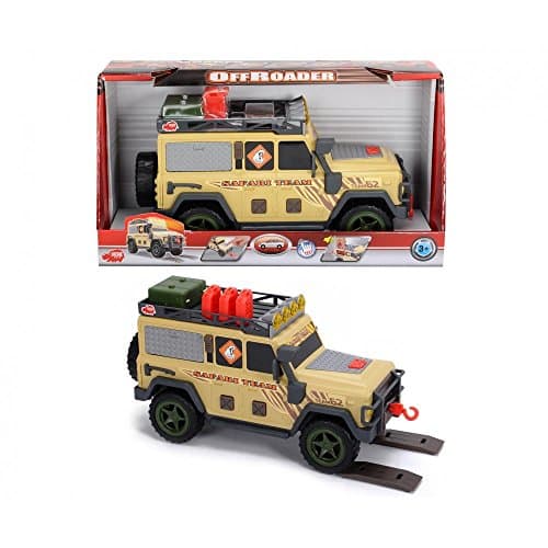 Image of Dickie Toys Safari Team Toy Jeep | detailed Offroader with Winch, Lights, Sounds & Fun Accessories | for Ages 3+