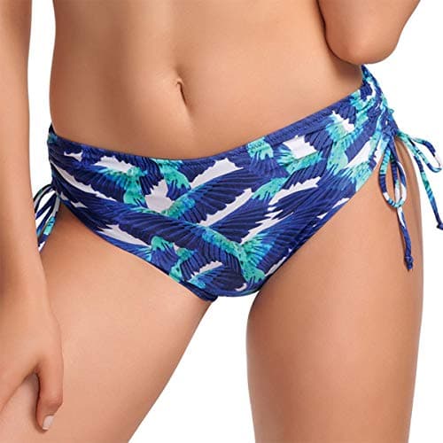 Image of Fantasie Women's Cancun Adjustable Leg Bikini Short Blue Bird Small
