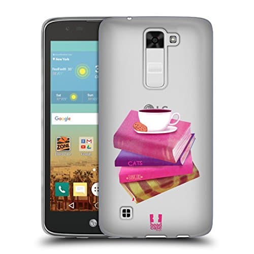 Image of Head Case Designs Books Personality Stacks Soft Gel Case for LG K7 K330 / Tribute 5
