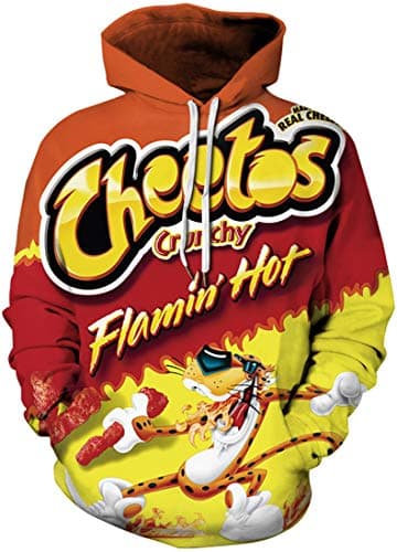 Image of Chaos World Men's Novelty Hoodie Halloween Realistic 3D Print Pullover Unisex Casual Sweatshirt - Multicolored - XXXL
