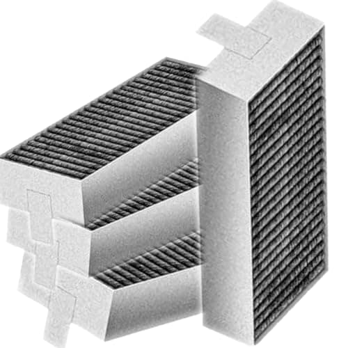 Image of Extractor Hood Replacement Activated Carbon Filter FIts for Neff Carbon Filter 17004806, Z821VR0 Siemens 17004796 / Bosch HEZ9VRUD0 / Siemens HZ9VRCR0 / Gaggenau CA28211 Neff Cooker Hood filter