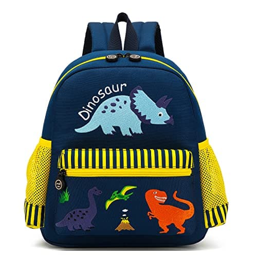 Image of willikiva Cute Zoo 3d Kids Backpack for Boys and Girls Toddler Backpack Bags, Dinosaur Standard Size,age 3-12, One Size, Classic