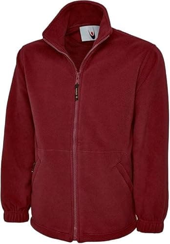 Image of Classic Full Zip Fleece Jacket (Color - Maroon, Size - 2XL)
