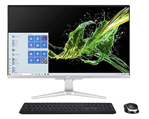Image of Acer Aspire C27-962-UA91 AIO Desktop, 27" Full HD Display, 10th Gen Intel Core i5-1035G1, NVIDIA GeForce MX130, 12GB DDR4, 512GB SSD, 802.11ac WiFi, Wireless Keyboard and Mouse, Windows 10 Home