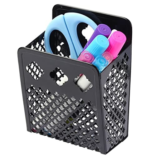Image of Magnetic Pencil Holder - Magnetic Locker Organizer, 1 Pack Pen Holder Locker Accessories for School and Office (1 Pack Black)
