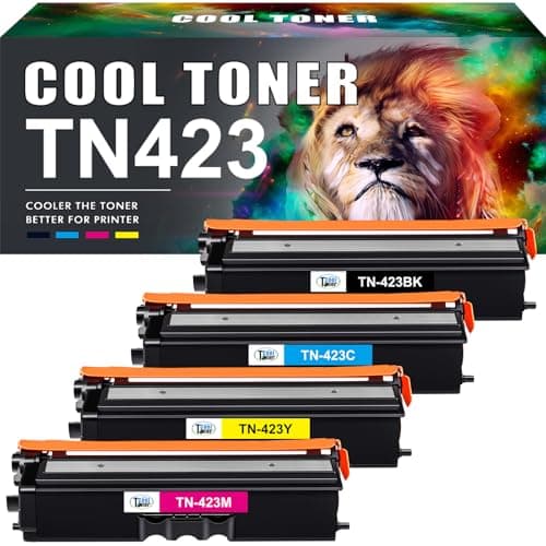 Image of Cool Toner TN423 Compatible Toner Cartridge for Brother TN-423 TN-421 TN421 HL-L8260CDW HL-L8360CDW MFC-L8690CDW MFC-L8900CDW DCP-L8410CDW DCP-L8410CDN (Black Cyan Yellow Magenta, 4-Pack)