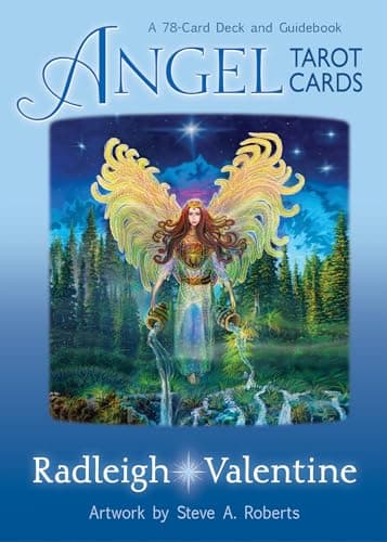 Image of Mystical Colorful Angel Tarot Cards by Radleigh Valentine - 3.7 cm x 10 cm (78 Card Deck) - Engaging & Fun Cards - Perfect for School Activity