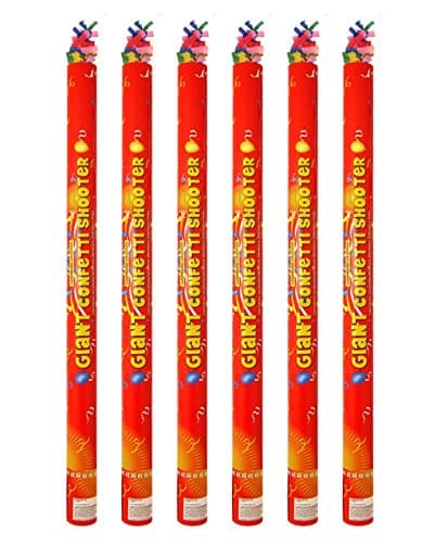 Image of 80cm Giant Confetti Shooter Party Wedding Poppers Compressed Air Cannon x6