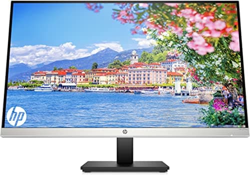 Image of HP 27mq Monitor, Quad HD (2560 x 1440) 27 Inch Monitor (1 HDMI, 1 VGA) - Silver/Black