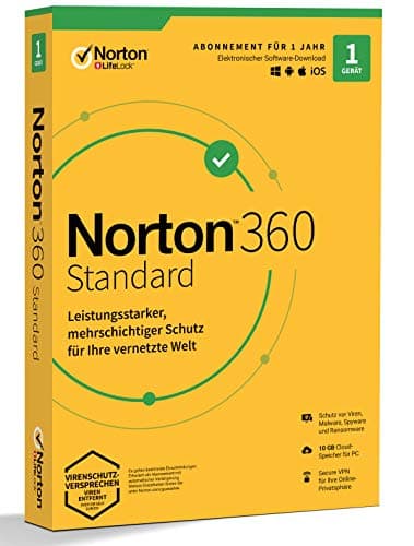 Image of Norton 360 Standard 10GB 1User 1Device 12MO GENERIC|Standard|1 Device|1 Year|PC|Download|Download