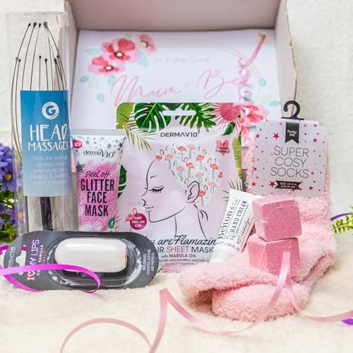 Image of Mum to Be Pamper & Self Care Gifts for Women Ultimate Mum to Be Pamper Kit Hampers Hug in a Box Gift Sets for Her Thinking of You New Mum Pamper Kit Care Package Presents for Her Relax & Comfort Gift