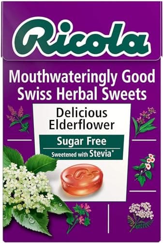 Image of (2 Pack) - Ricola - Elderflower SF Lozenges Box | 45g | 2 PACK BUNDLE