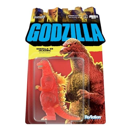 Image of Super7 Toho Reaction Figures Wave 09 - Godzilla - 1989 (Blazing) Action Figure