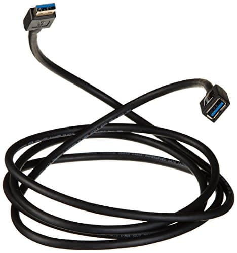 Image of Amazon Basics Extension Cable, 4.8Gbps High-Speed, USB-A Male 3.0 to USB-A Female Gold-Plated Connectors, 2 m, Black