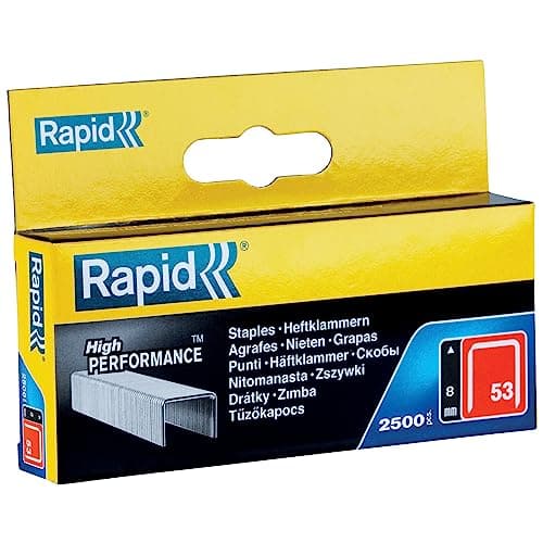 Image of Rapid High Performance Staples, No.53, Leg Length 8 mm, 11857025 - 2500 Pieces