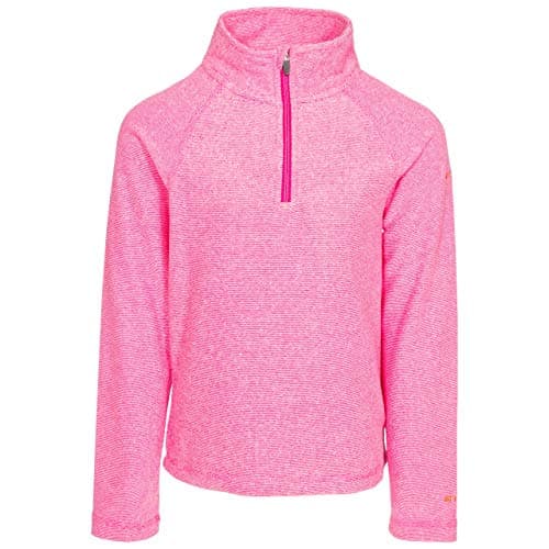 Image of Trespass Girls 1/2 Zip Jumper Pullover Pockets Anti Pilling Microfleece Casual Top Meadows