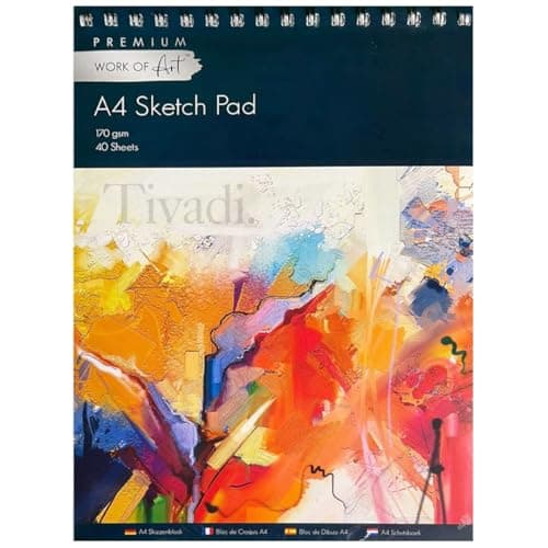 Image of EasyNote A4 artists sketch pad - 170gsm cartridge paper