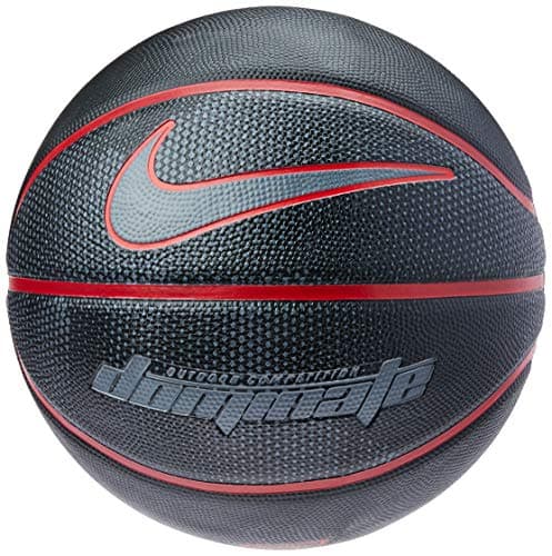 Image of Nike Dominate Basketball 8P, Unisex, N.KI.00.019.07, black/university red/Cool grey, 7 (EU)