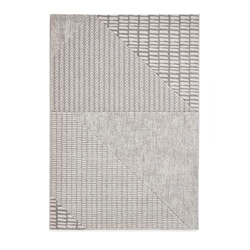 Image of Think Rugs Catherine Lansfield Larsson Modern Abstract Rug, Grey
