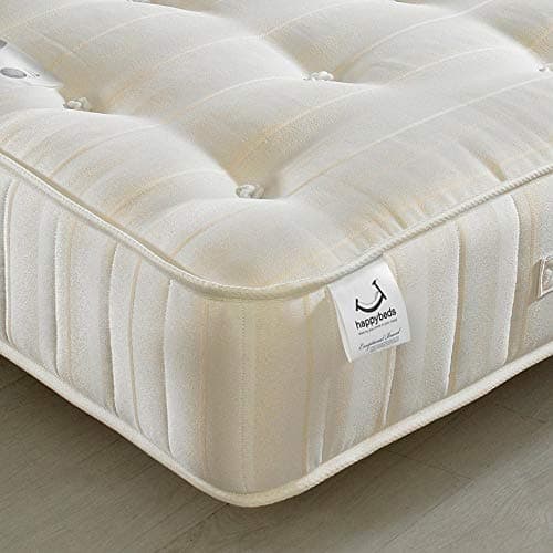 Image of Orthopaedic Open Coil Spring, Happy Beds Supreme Ortho Firm Tension Mattress with Reflex Foam - 2ft6 Small Single (75 x 190 cm)