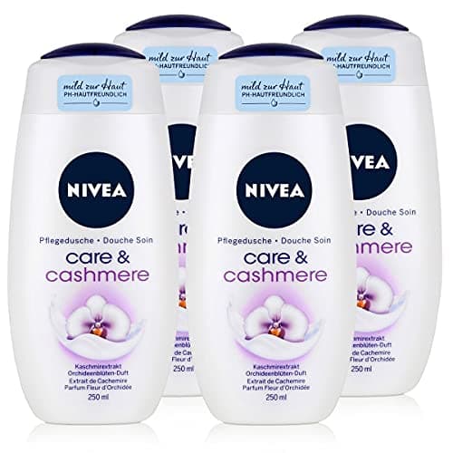 Image of Nivea Cashmere Moments Shower Cream Oil Care and Shower Gel, 4 x 250 ml