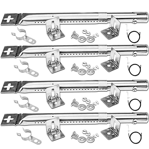 Image of GFTIME 30.5 to 44.5CM Adjustable Burner for Charbroil, Outback, CosmoGrill, Blooma Ultar, Berkley, Uniflame, Napoleon, Universal Grill Burner Tube spare parts for most BBQ Gas Grills, 4 Pack