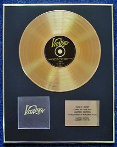 Image of Pearl Jam - Limited Edition CD 24 Carat Gold Coated LP Disc - Vitalogy