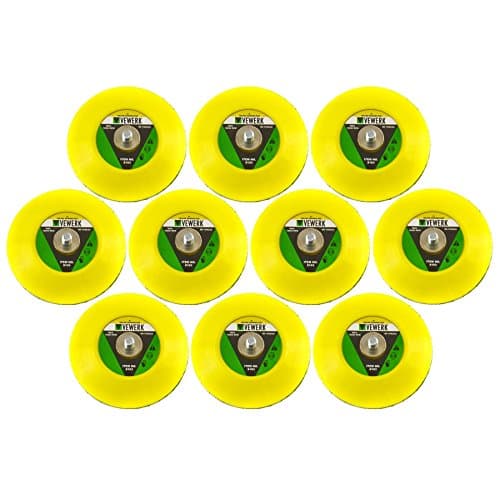 Image of AB Tools 10 x 3 75mm Hook Loop Sanding Polishing Backing Pad M6 Thread for Air Sander